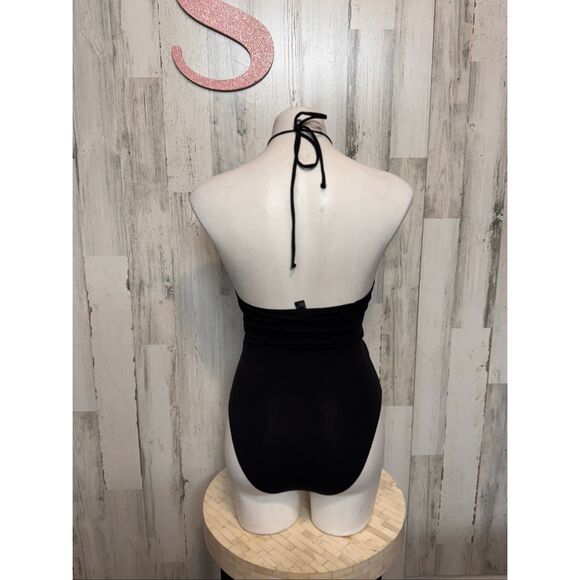 Forever 21 Black Halter bodysuit Women’s Size S - Picture 4 of 4